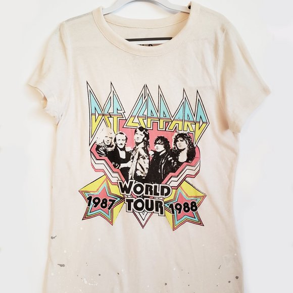 Chaser Def Leppard World Tour 87-88 Short Sleeves Tee - Picture 11 of 13